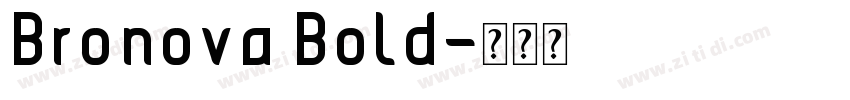 Bronova Bold字体转换
